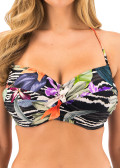 Fantasie Swim Maldives Black Tropical bikiniöverdel bandeau D-I kupa