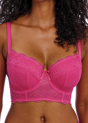 Freya Fancies Hot Pink longline bh D-K kupa